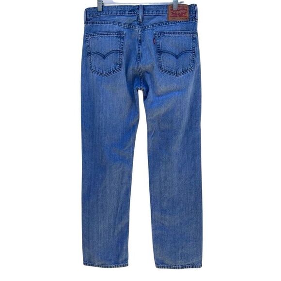 Levi's 514 Denim Jeans Men's Size 34x32 Blue Classic Straight Fit Zip Fly Flex - Picture 7 of 13